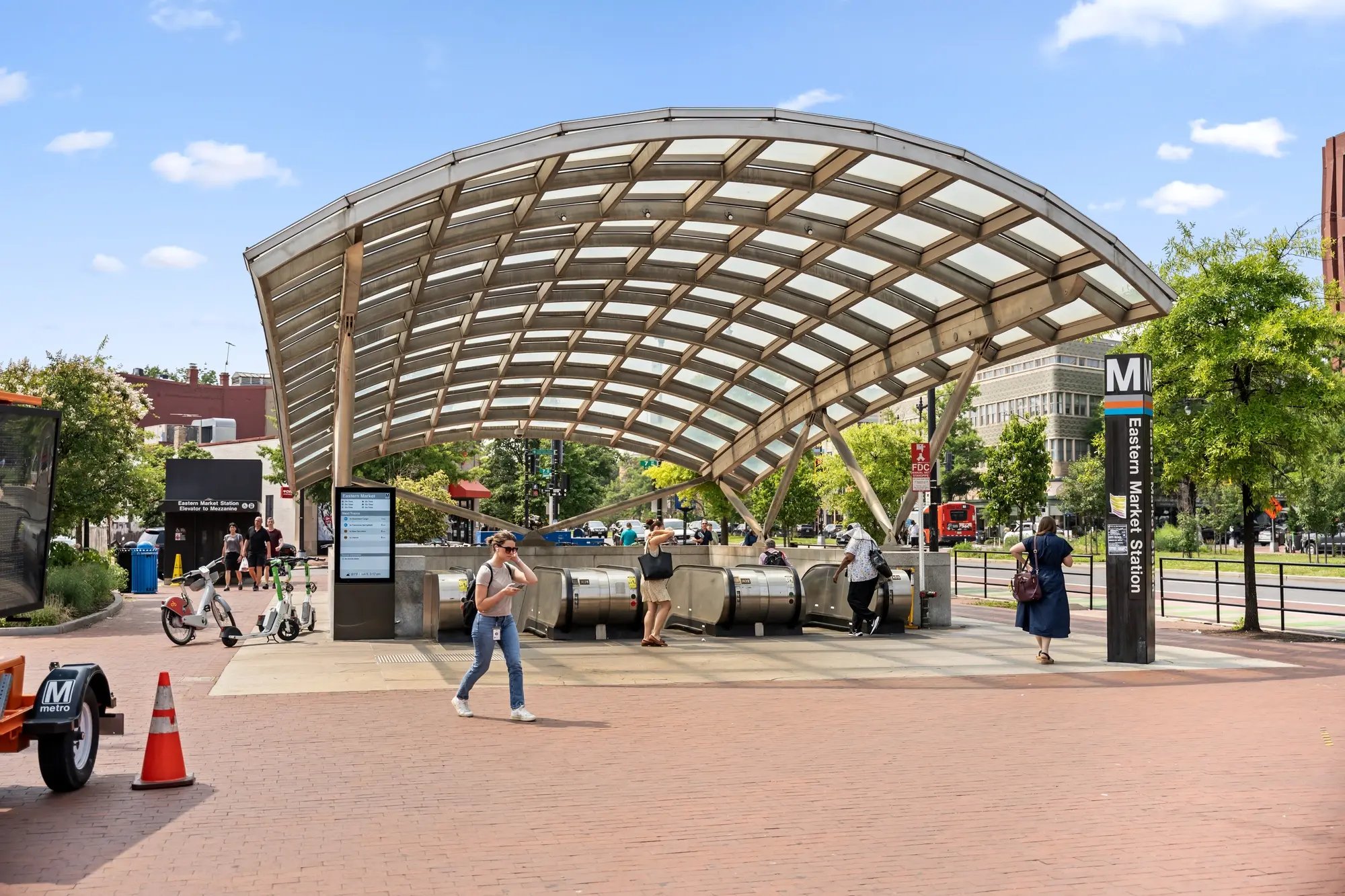 Washington DC real estate photography – Eastern Market Metro Station entrance